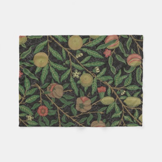 William Morris Granaatappel Classic Fruit Fleece Deken (Voorkant (Horizontaal))