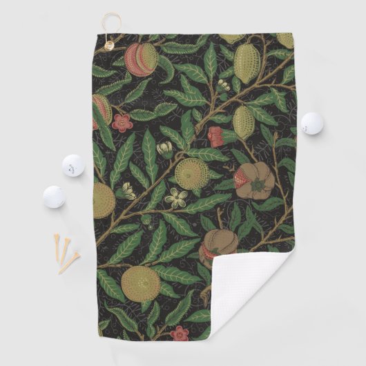 William Morris Granaatappel Classic Fruit Golfhanddoek (Insitu)