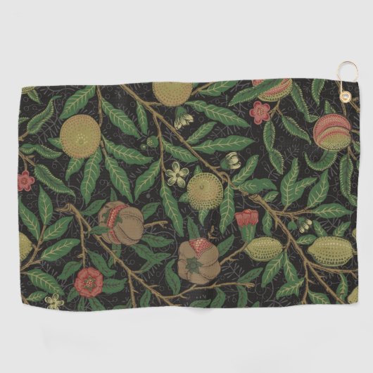 William Morris Granaatappel Classic Fruit Golfhanddoek (Horizontaal)