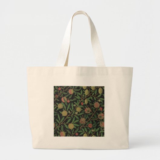 William Morris Granaatappel Classic Fruit Grote Tote Bag (Voorkant)