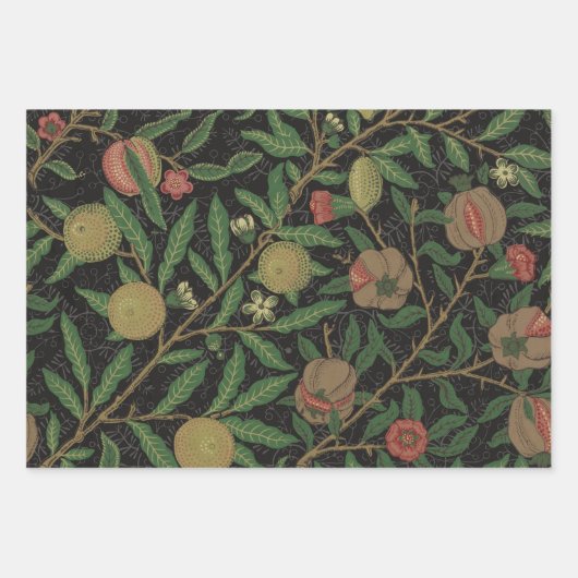 William Morris Granaatappel Classic Fruit Inpakpapier Vel (Voorkant 3)