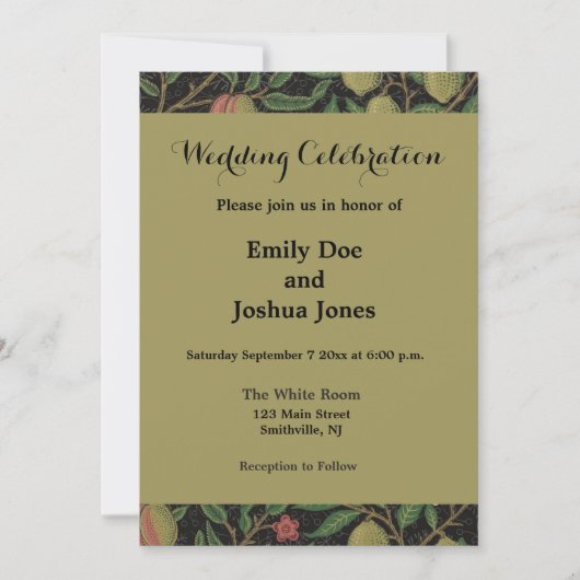 William Morris Granaatappel Classic Fruit Kaart (Voorkant)