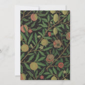 William Morris Granaatappel Classic Fruit Kaart (Achterkant)