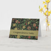 William Morris Granaatappel Classic Fruit Kaart (Gele Bloem)