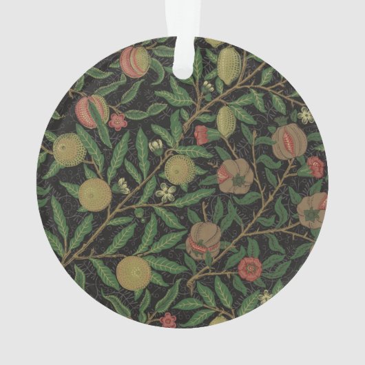 William Morris Granaatappel Classic Fruit Ornament (achterkant)