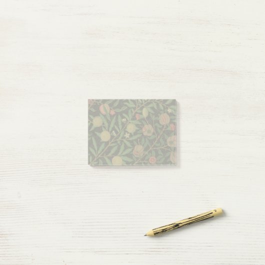 William Morris Granaatappel Classic Fruit Post-it® Notes (Op bureau)