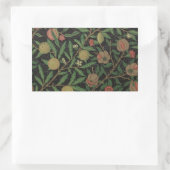William Morris Granaatappel Classic Fruit Rechthoekige Sticker (Tas)