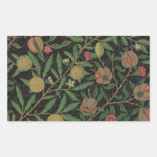 William Morris Granaatappel Classic Fruit Rechthoekige Sticker