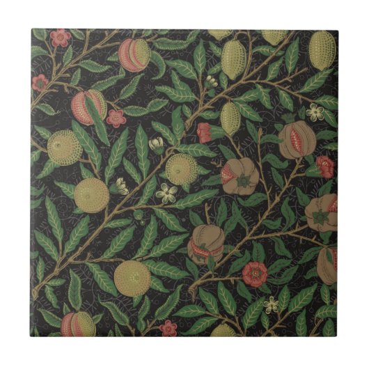 William Morris Granaatappel Classic Fruit Tegeltje (Voorkant)