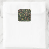 William Morris Granaatappel Classic Fruit Vierkante Sticker (Tas)