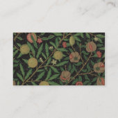 William Morris Granaatappel Classic Fruit Visitekaartje (Achterkant)