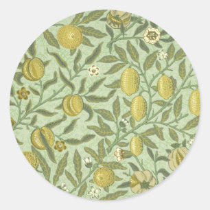 William Morris Granaatappel Fruit Design Ronde Sticker