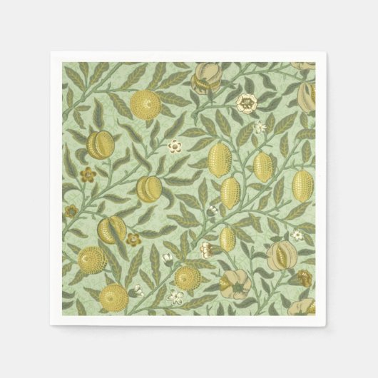 William Morris Granaatappel Fruit Design Servetten (Voorkant)