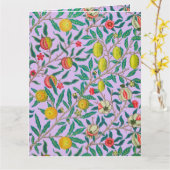 William Morris granaatappel in violette Kaart (Gele Bloem)