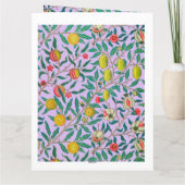 William Morris granaatappel in violette Kaart (Achterkant)