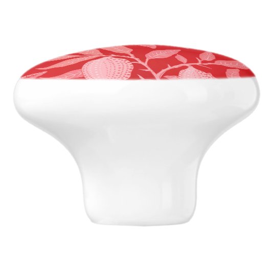 William Morris - Granaatappel Keramische Knop (Zijkant)