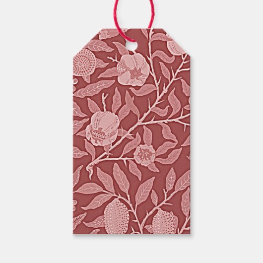 William Morris - Granaatappel ontwerp Cadeaulabel (Voorkant)