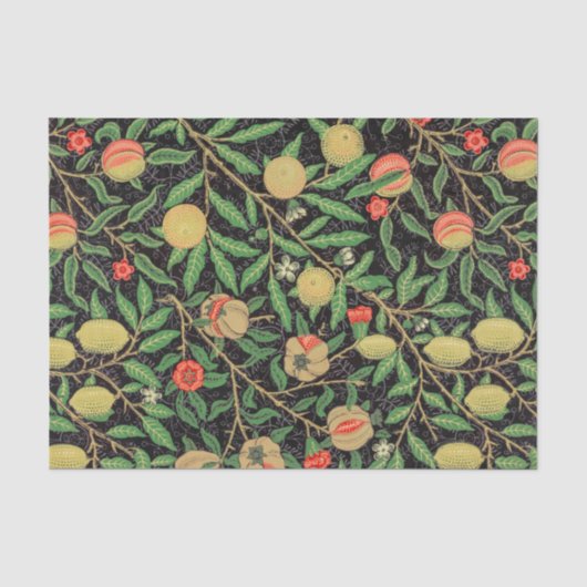 William Morris granaatappel ontwerp tissuepapier (Voorkant)
