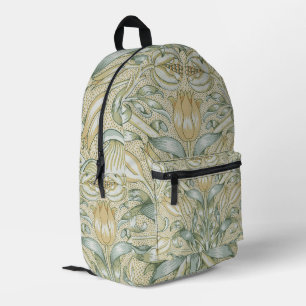 William Morris Granaatappel Patroon Antiek Lelie Bedrukte Rugzak