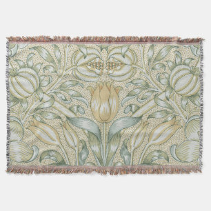 William Morris Granaatappel Patroon Antiek Lelie Deken