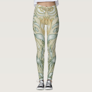 William Morris Granaatappel Patroon Antiek Lelie Leggings