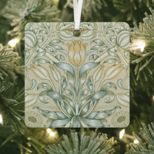 William Morris Granaatappel Patroon Antiek Lelie Metalen Ornament