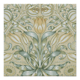 William Morris Granaatappel Patroon Antiek Lelie Perfect Poster