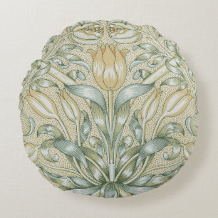 William Morris Granaatappel Patroon Antiek Lelie Rond Kussen