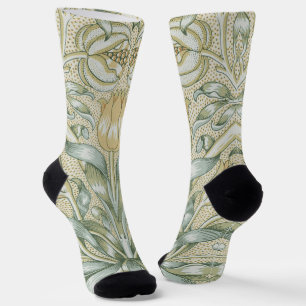 William Morris Granaatappel Patroon Antiek Lelie Sokken