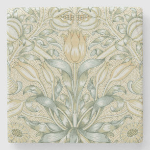 William Morris Granaatappel Patroon Antiek Lelie Stenen Onderzetter