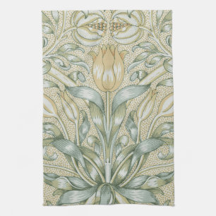 William Morris Granaatappel Patroon Antiek Lelie Theedoek