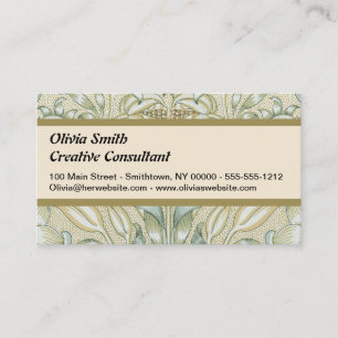 William Morris Granaatappel Patroon Antiek Lelie Visitekaartje