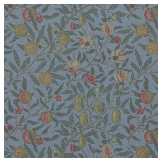 William Morris  Granaatappel Pattern Stof (Close Up)