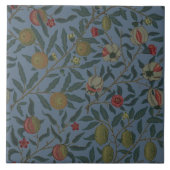 William Morris Granaatappel Pattern Tegeltje (Voorkant)