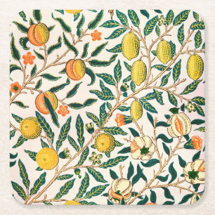 William Morris Granaatappel Vintage Kartonnen Onderzetters