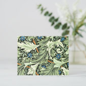 William Morris - Granville, blauw en groen groot Briefkaart (Staand voorkant)