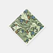 William Morris - Granville, blauw en groen groot Servet (Hoek)
