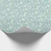 William Morris Grape Pattern Blauwgroen Turquoise Cadeaupapier (Hoek)