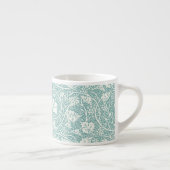 William Morris Grape Pattern Blauwgroen Turquoise Espresso Kop (Rechts)