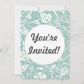 William Morris Grape Pattern Blauwgroen Turquoise Kaart (Voorkant)