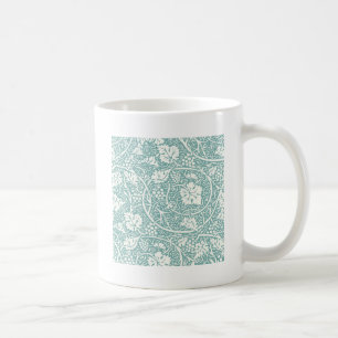 William Morris Grape Pattern Blauwgroen Turquoise Koffiemok