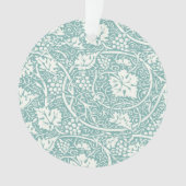 William Morris Grape Pattern Blauwgroen Turquoise Ornament (voorkant)