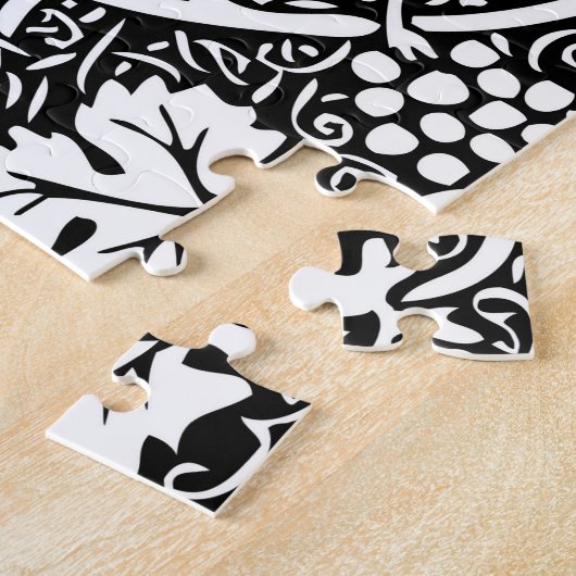 William Morris Grape Pattern Wallpaper Legpuzzel (Zijkant)