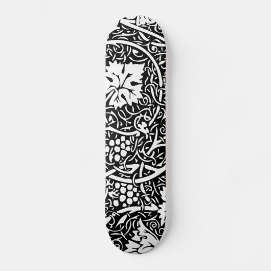 William Morris Grape Pattern Wallpaper Persoonlijk Skateboard (Voorkant)