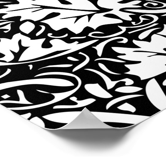 William Morris Grape Pattern Wallpaper Poster (Hoek)