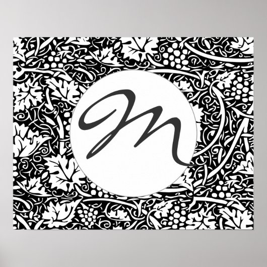 William Morris Grape Pattern Wallpaper Poster (Voorkant)