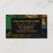 William Morris Grapes Kant GrapeVines Visitekaartje (Achterkant)