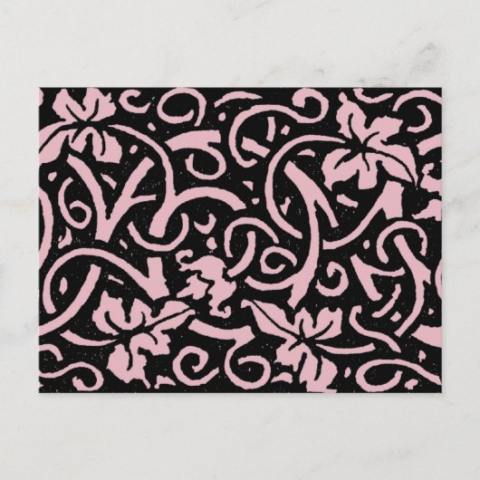 William Morris Grapevine Blad Patroon Briefkaart (Voorkant)