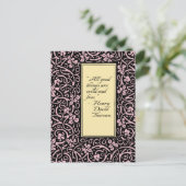 William Morris Grapevine Blad Patroon Briefkaart (Staand voorkant)