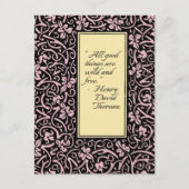 William Morris Grapevine Blad Patroon Briefkaart (Voorkant)